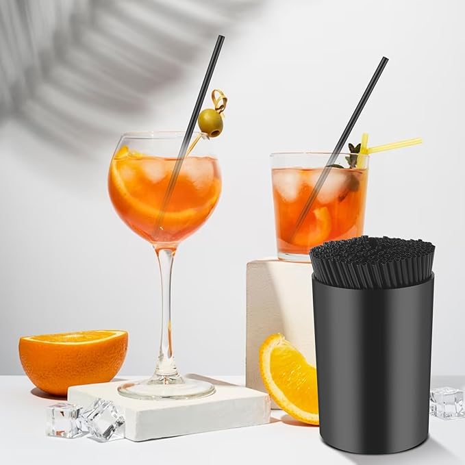 500 Pcs 5 Inch Coffee Stirrer Holder Black Coffee Stir Sticks Holder Stir Sticks for Coffee Bar Coffee Stirrers Reusable for Mixing Coffee Milk Cocktail Drinks Coffee Party Supplies