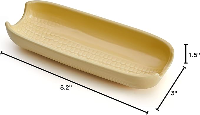 Pfaltzgraff Callie Stoneware Corn Dishes, Set Of 4, Yellow