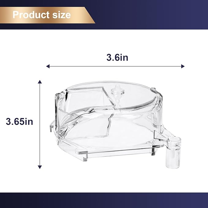 Replacement for Cuisinart Coffee Maker Clear Replacement Grinder Assembly Lid DGB-500GLID Coffee Grinder and Brew Coffee Maker Parts Cap