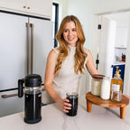 VINCI Cold Brew 360, Glass Cold Brew Coffee Maker Featuring Patented Dual Filter 360 Brewing Technology, Cold Brew for Iced Coffee (1.4 Liter / 47 FL.OZ)