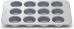 Caraway Non-Stick Ceramic 12-Cup Muffin Pan - Naturally Slick Ceramic Coating - Non-Toxic, PTFE & PFOA Free - Perfect for Cupcakes, Muffins, and More - Gray