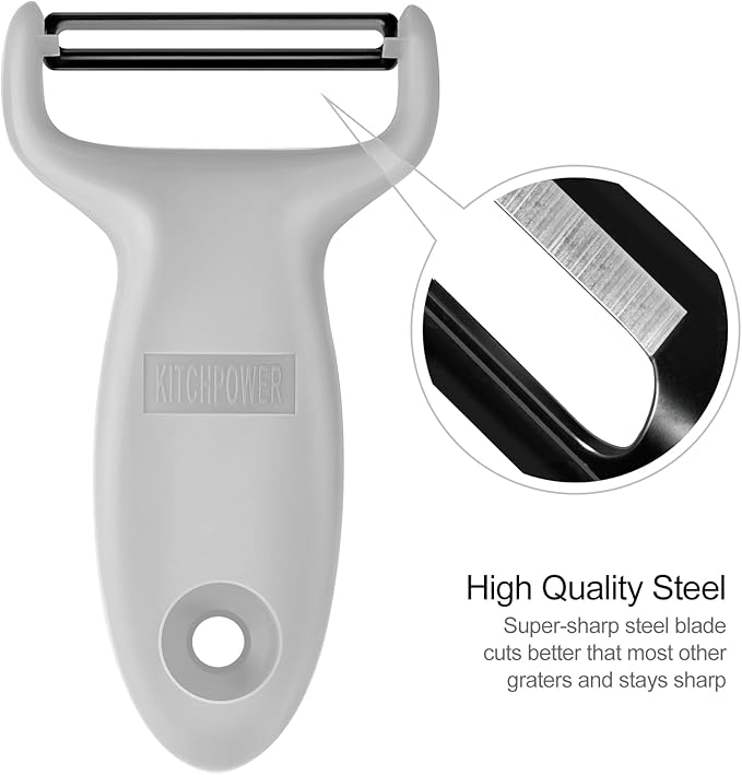 Potato Peeler, Vegetable Peelers for Kitchen, Carbon Steel Peeler 3-Pack Grey/Blue/Black