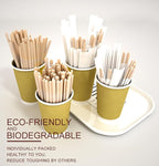 7.5 Inch 1000 Pcs Individually Wrapped Coffee Stirrers, Paper Wrapped Coffee Stir Sticks, Wrapped Stir Sticks, Tea and Hot Chocolate Gifts