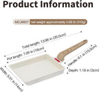 Small Egg Pan Tamagoyaki Nonstick Japanese Omelette Square Egg for Induction Gas Ceramic Stovetop