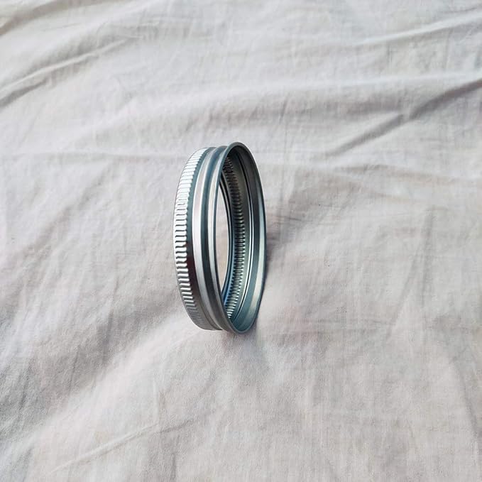 20pcs Rust Resistant Silver Mason Jar Replacement Rings, 87mm Wide Mouth Bands for Canning Lids, Storage (20pcs)