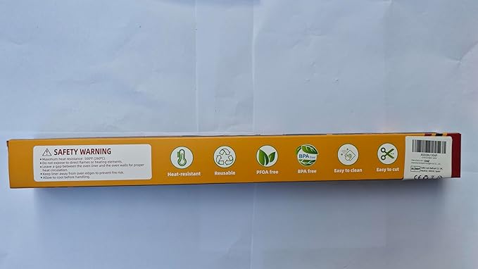 Large Oven Liners for Bottom of Oven, 17"x75" Heavy Duty Non-Stick Oven Liner Mat, Reusable Heat Resistant Grill & Baking Mat, BPA/PFOA Free Roaster Liners, Fits Electric, Gas, Toaster Ovens (Black)