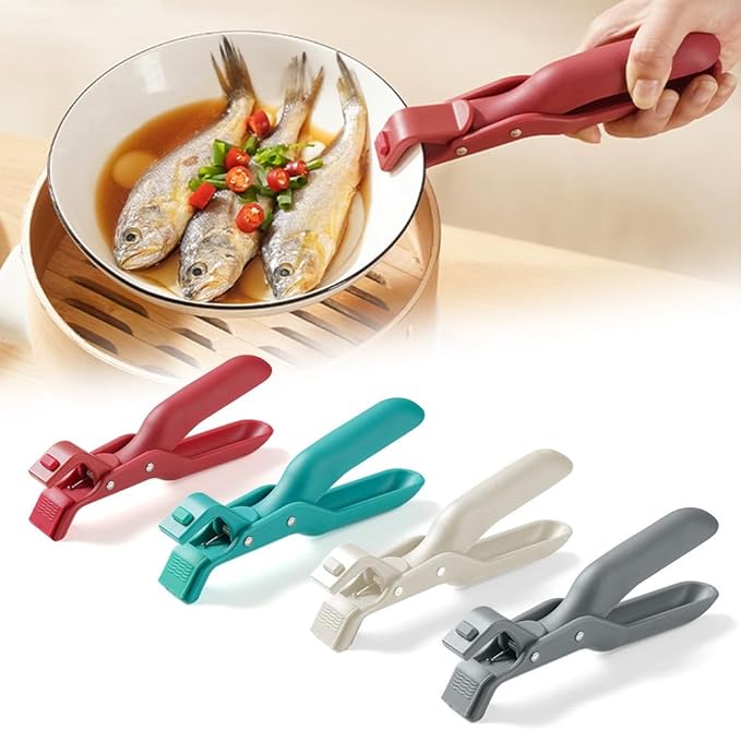 Silicone Non-Slip Heat Insulation Anti-Scald Clip,Multi-Function Anti-Scald Bowl Clip Hot Bowl Dish Plate Gripper Clips,Multi-Purpose Anti-Scald Bowl Holder Clip Tongs Clamp Holder for Kitchen (B Set)