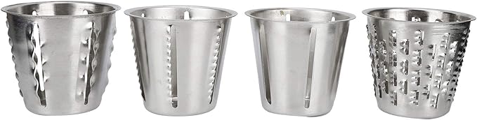 Food, Multi‑Functional Hand Crank Cutter Vegetable Cutter Cheese Grater Nut Grinder Food Processors with 5 for Household Restaurant Kitchen