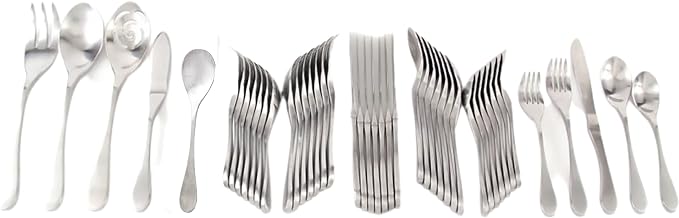 Knork Original Flatware Set, Silver Matte