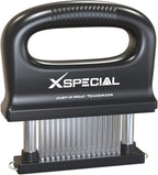 DELUXE MEAT TENDERIZER TOOL 48-BLADE | Turn Tough Cuts into Family Favorites | Professional-Grade Stainless Steel Needle | Unlock Restaurant-Quality Results at Home | No More Mallet or Meat Hammer