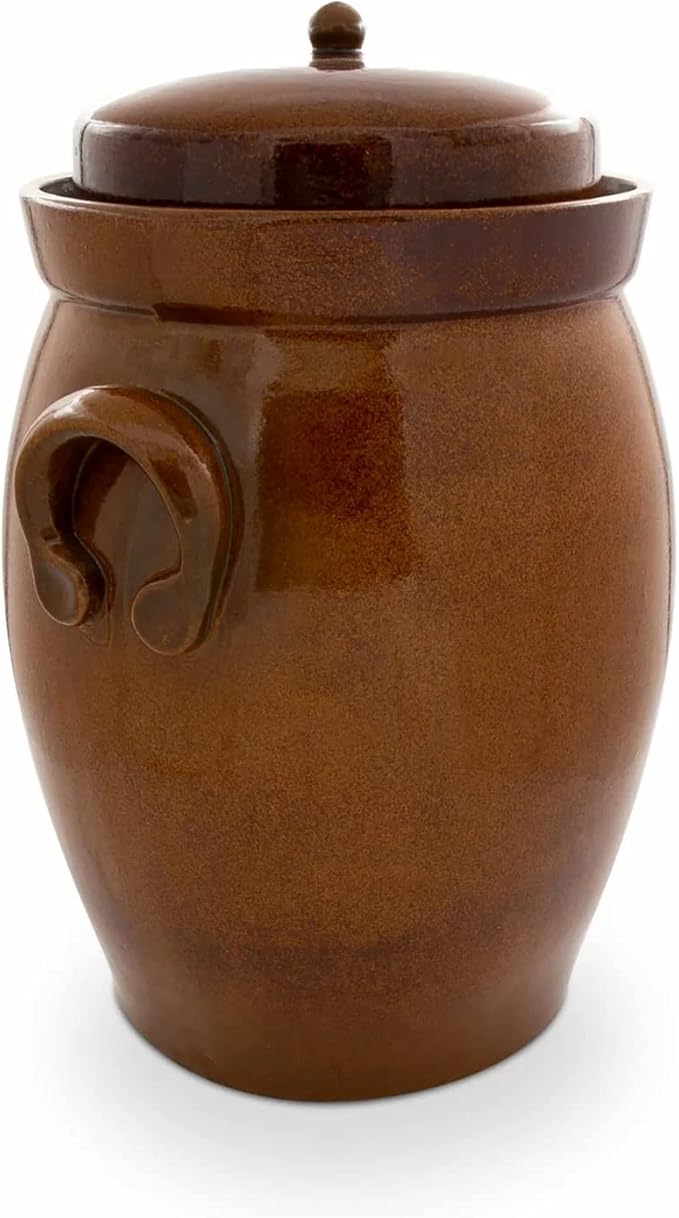 26 L (6.9 Gal) K&K Keramik German Made Fermenting Crock Pot, Kerazo F2