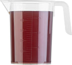 Restaurantware Measuring Cup, 16 Ounce Pack of 1 Conical Spout Liquid Scaling Vessel Embossed Ml and Oz Graduations, Clear Plastic Measuring Cup with Handle, For Cooking Baking For Oil Flour