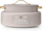 Beautiful 10-in-1 6-Quart Electric Multi-Cooker with Ceramic Coated Pot, Oven Safe to 400°F, Easy Cleanup & Multi-Function Cooking, by Drew Barrymore (Porcini Taupe)