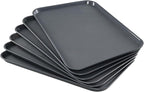 Gray Large Plastic Trays, Multi-Purpose Boot Trays, 25.23" x 17.59", 6 Packs