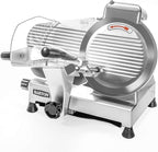 Barton Commercial Meat Slicer w/10" Blade Semi-Auto Stainless Steel Electric Food Cutter Machine Home Cheese Bread Deli Vegetable Potato