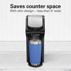 Hamilton Beach FlexBrew Single Serve Coffee Maker, Coffee Machine Compatible with Pod Packs and Grounds, Black Next Gen (49900)