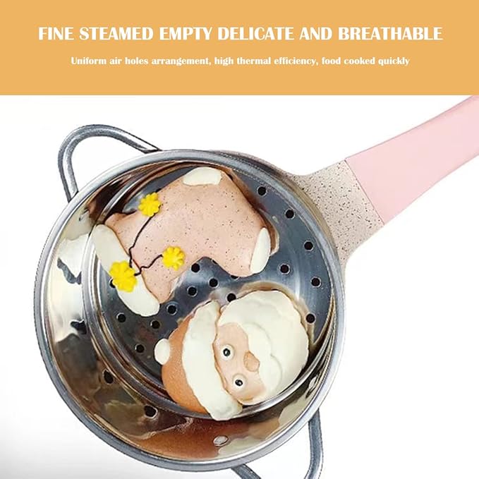 Stainless Steel Steamer Pot 6.3 Inches Round Cooking Rack Food Steamer Basket Insert for Kitchen Dim Sum Dumplings Bun(16cm)