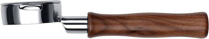 Normcore 58mm Naked Portafilter Compatible with all La Marzocco Home Espresso Machines, Bottomless Espresso Portafilter with 18g Basket, Genuine American Walnut Handle