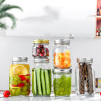 BSL 48 Pcs Canning Lids with Rings, Premium Mason Jar Lids with Bands/Rings for 86mm Wide Mouth Jars - Food Grade Material, 100% Fit & Airtight