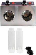 Commercial Electric Sauce Warmer Electric Cheese Sauce Warmer Hot Fudge Warmer Dispenser Cheese Dispenser Warmer with 2 Pump (2 Pump Head)