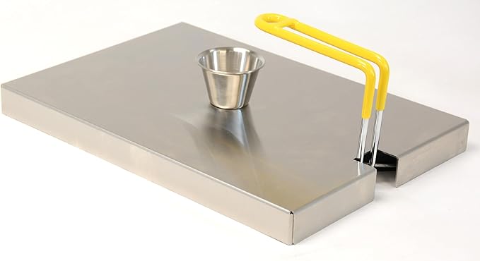 Prince Castle Round Egg Cooker Ring, 6 Egg Rings for Griddle, 3.75" Diameter Rings with Cover for Perfectly Shaped Omelettes