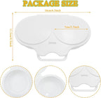 2 PACK White Egg Poacher, 2 Cavity Nonstick Poached Egg Maker With Lid, Double Drain Poached Egg Cups, Egg Poacher Microwave Egg Cooker, Kitchen Cooking Gadgets