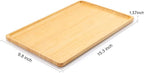 Upgrated Bamboo Serving Tray with Handles – Premium 15”x10” Lightweight Decorative Platter for Breakfast in Bed, Coffee Table, BBQ, Kitchen, Ottoman & Party – Perfect for Lap, Couch & Gifting