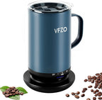 Self Heating Coffee Mug,High-Capacity- 18 oz, 180 Min Battery Life, Smart Heated Coffee Mug，Smart Mug, Simple Temperature Control Operation, Gifts for Family Members (Navy Blue)