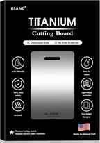Titanium Cutting Boards for Kitchen, 100% Pure Titanium Cutting Boards, Cutting Board Double Sided Food Grade, Perfect for Sushi, Meat, Vegetables & Meal Prep – Easy To Clean 14"x10"