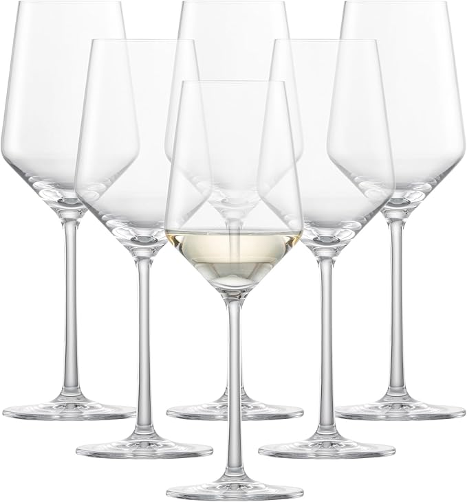 ZWIESEL GLAS Pure Riesling White Wine Glass (Set of 6), Wine Glasses for White Wine, Dishwasher-Safe Tritan Crystal Glasses, Made in Germany (10 Ounce)
