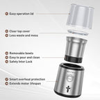 Secura Electric Coffee Grinder and Spice Grinder with 2 Stainless Steel Blades