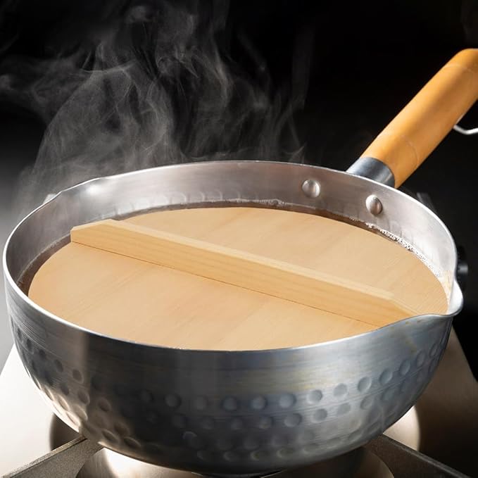 TIKUSAN Wooden Cooking Drop Lid Otoshibuta Made in Japan (10.0" (25.5cm))