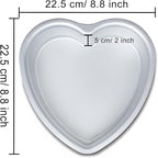 8 Inch Heart Shaped Cake PansSet of 3