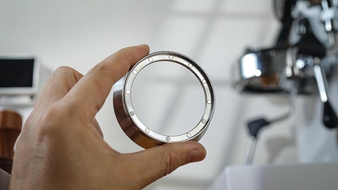 Walnut Espresso Accessories Set 58mm for Gaggia Bottomless Portafilter, Calibrated Tamper, Distribution Tool, Wdt, Dosing Cone and Puck Screen