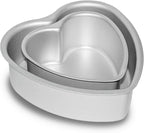 6 3 8 3 heart cake pan, Baking Pan,Anodized Heart Cake Pan, Aluminum Cake Pan, For Valentine s Day Wedding Birthday and Other Occasions Cake.silver