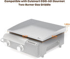 Stanbroil Stainless Steel Griddle Top for Cuisinart CGG-501 Gourmet 2-Burner Gas Grill, 19.5" Griddle Replacement Top with Front Grease System