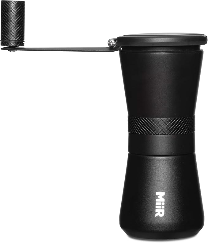 MiiR New Standard Hand Grinder, Manual Coffee Grinder - Precision Grinding, Six Adjustable Settings, Durable Stainless Steel Burrs, 45g Bean Capacity