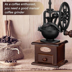Manual Coffee Grinder,Hand Coffee Grinder,Coffee Bean Grinder Coffee Grinders For Home Use Vintage Wooden Coffee Decor Retro Coffee Maker