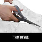 GORILLA GRIP Slip Resistant Drawer and Shelf Liner 2 Pack, Non Adhesive Water Resistant, Easy Clean and Trim, Smooth Surface Liners for Kitchen Cabinet, Shelves Drawers Pantry, 17.5 IN x 20 FT, Marble