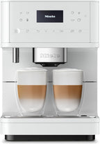 Miele CM 6160 MilkPerfection Automatic Coffee Machine - OneTouch for Two, AromaticSystem, 4 individual profiles, DoubleShot, WiFi-compatible, LED lighting, easy cleaning, in Lotus White
