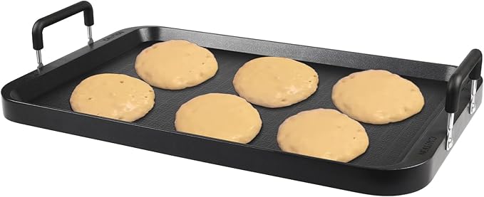 Flat Top Grill - Non-Stick Stovetop Griddle, Aluminum, Dishwasher Safe