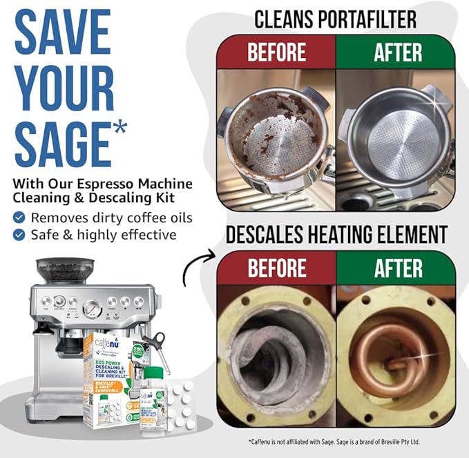 Caffenu Cleaning & Descaling Kit Compatible with Breville Espresso Machines