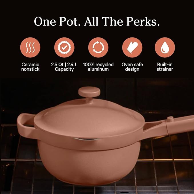 Our Place Mini Home Cook Duo - 8.5" Always Pan & Small Perfect Pot Bundle | Multi-Functional Cookware Set Replaces 18 Pieces | Spice