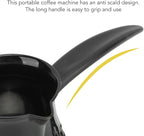 Fockety Turkish Coffee Maker, 600ml Capacity ABS Stainless Steel Turkish Greek Arabic Coffee Pot with Removable Handle, Electric Coffee Maker Machine Pot Warmer Kettle for Home, Tea, Coffee