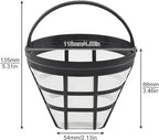 Reusable Coffee Filter Basket, 2 Pack cone Coffee Maker Filter #4 Replacement Coffee Filter Compatible with Ninja CFP301 CFP201 Coffee Accessories
