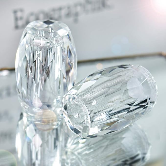 Refillable Crystal Seasoning Bottle Salt and Pepper Shakers Kitchen Decor (Set of 2) Salt Shaker Set