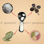 CoaGu Short Handle Coffee Scoop 15ml (1 Tbsp) - Stainless Steel Measuring Spoon for Ground Coffee, Spices & Protein Powder - Compact Design Fits Small Jars, Dishwasher Safe & Rust-Resistant