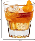Restaurantware Otto 5 Ounce Whiskey Glasses Set of 12 Paneled Rocks Glasses - Heavy Base Dishwasher-Safe Clear Glass Scotch Glasses Chip-Resistant For Cocktails Or Liquors