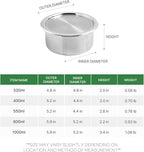 CaKE 3PCS Stainless Steel Food Storage Containers Set With Lids Canister Kitchen Appliances Dishwasher Safe Premium South Korea