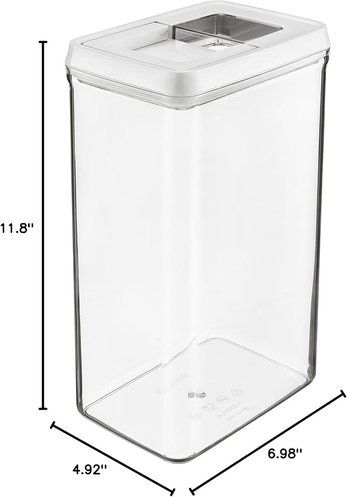 Polder 4.65-Quart Food Grade, BPA Free, Airtight Canister Locks in Freshness, Easily Stackable